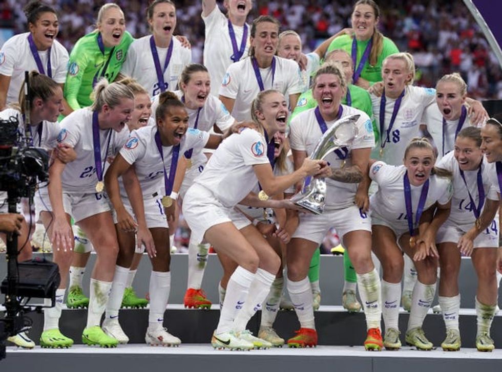 Inglaterra contra Alemania u2013 Eurocopa femenina 2022 u2013 Final u2013 Estadio de Wembley